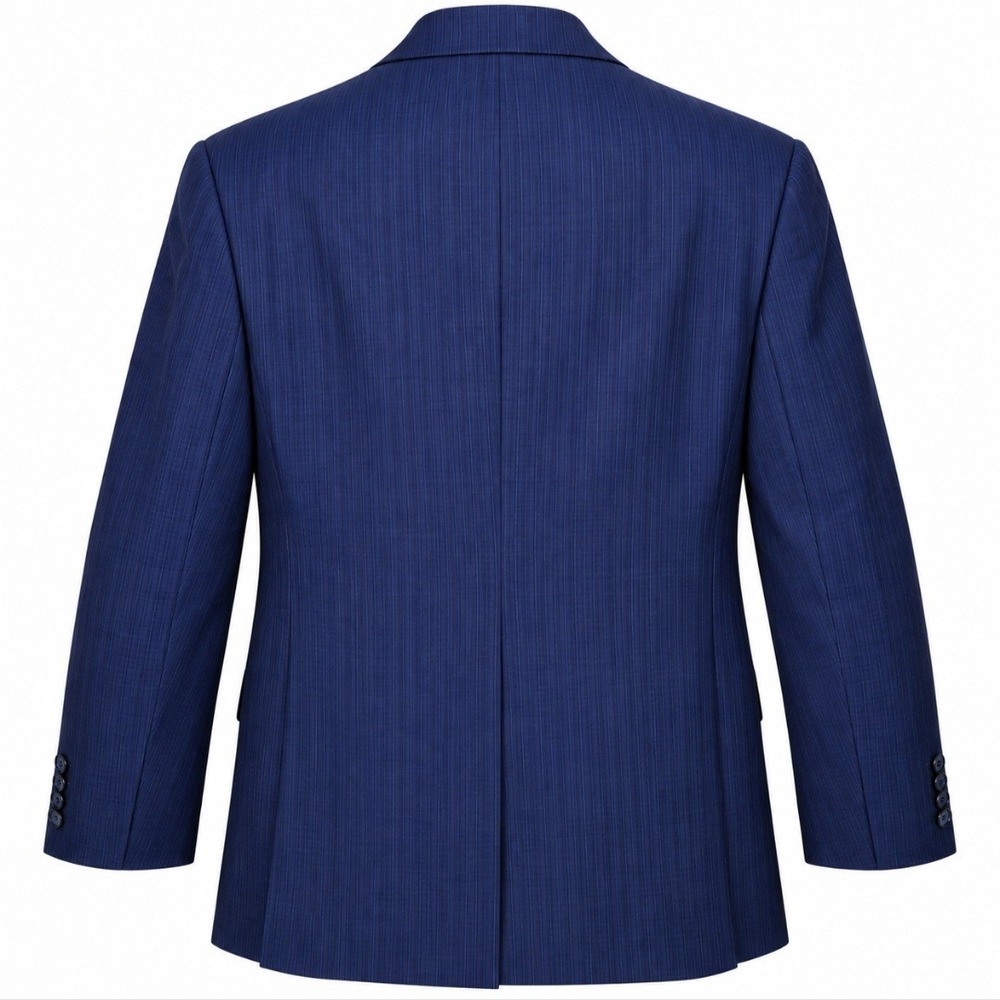 Paul Fredrick Super 100s Wool Blazer 42R Indigo Blue Pinstripe Sport Coat - Picture 2 of 10